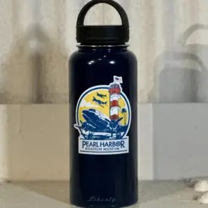 Pham Tower Navy Waterbottle - LB: 32 Ounce PHAM & Tower H2Obottle